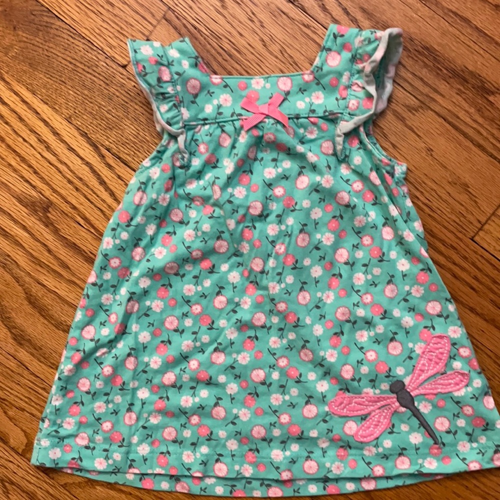 Carter’s | Turquoise Dragonfly & Flower Dress